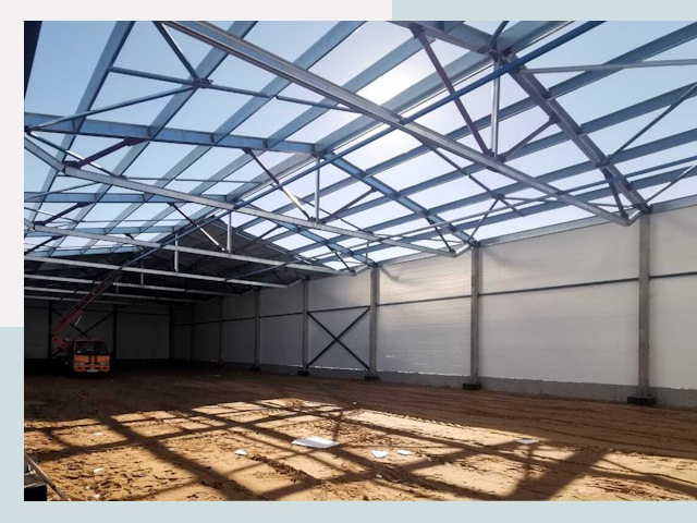 Строительство сенохранилищ в Новодвинске