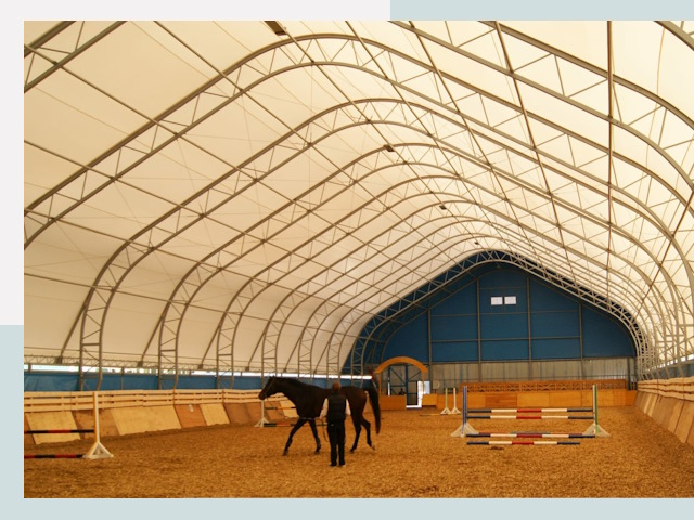 Строительство конных манежей в Новодвинске