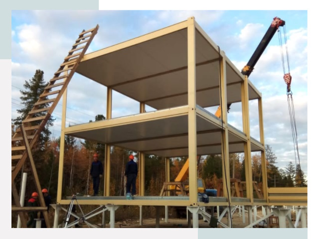 Строительство модульных здания Новодвинск