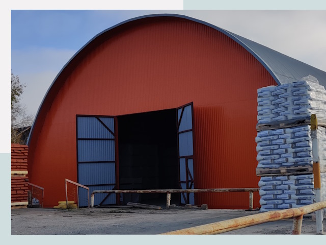 Полукруглые ангары по цене от 614 руб. в Новодвинск