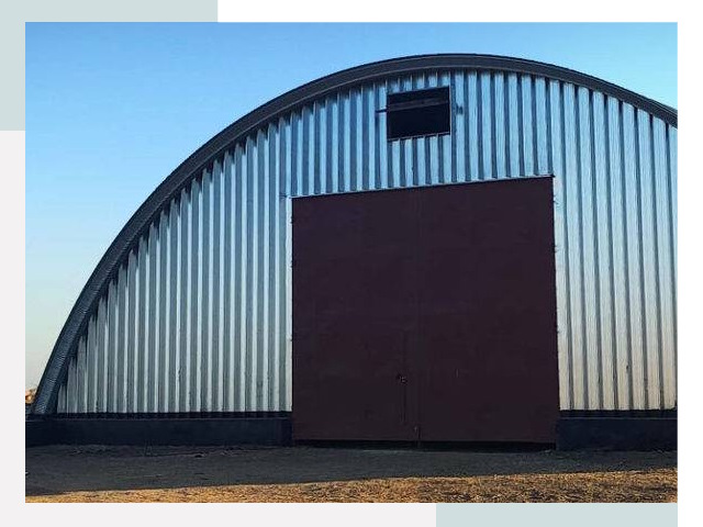 Бескаркасные ангары в Новодвинске