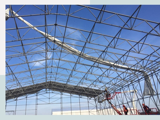 Шатровые ангары от 614 руб. в Новодвинске и Архангельской области