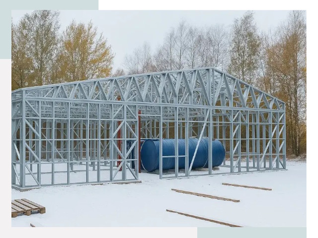 Металлические ангары в Новодвинске