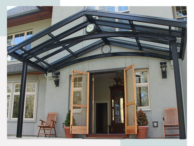 Козырьки металлические в Новодвинске