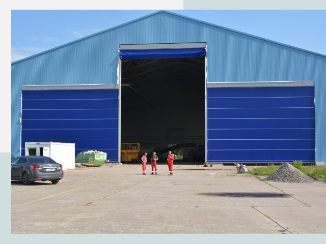 Ангарные ворота в Новодвинск от СтальСтрой-Нвд по цене 614 руб.