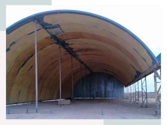 Реконструкция ангаров в Новодвинске