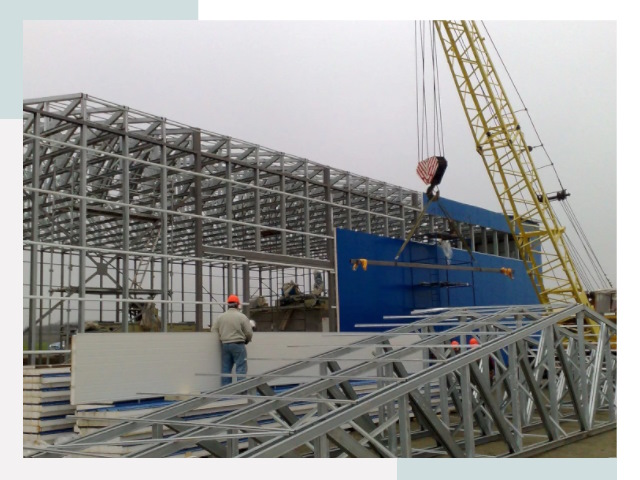 Монтаж ангаров в Новодвинске